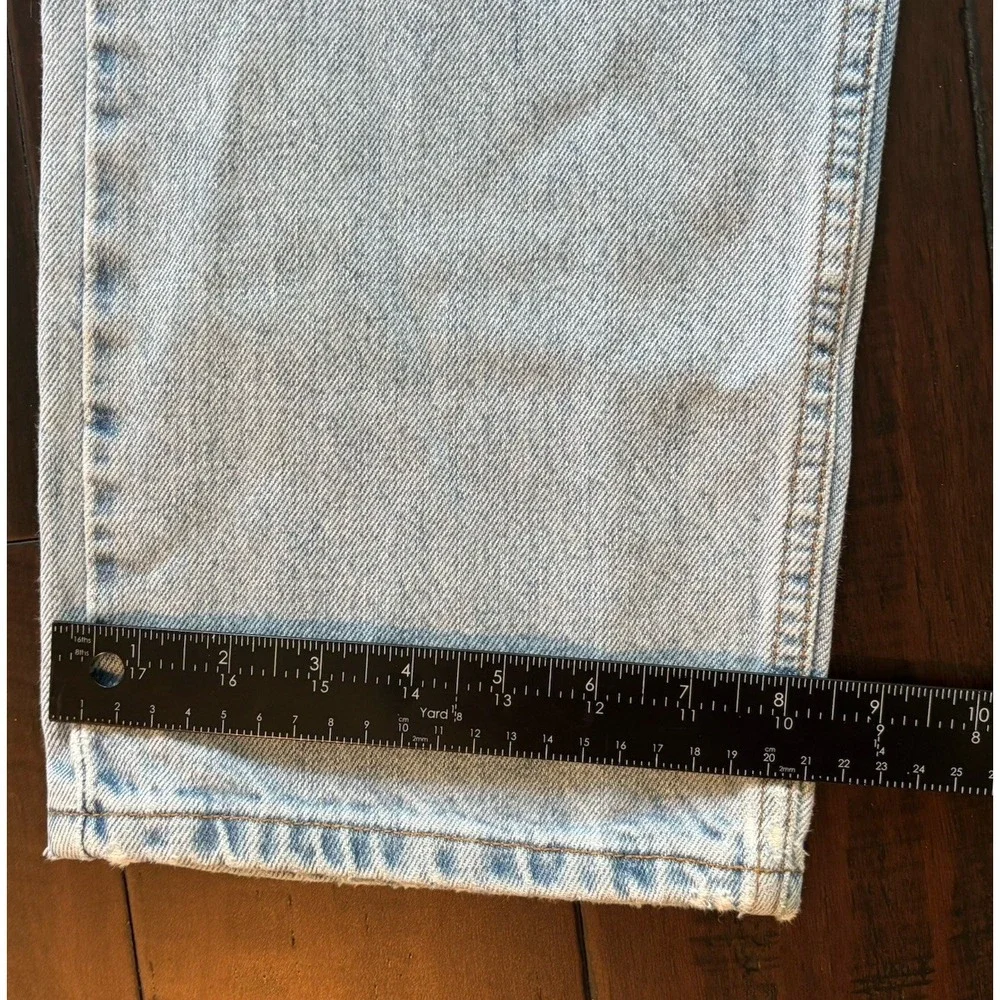 Levis 505 Jeans Mens 36x32 Denim Y2K Straight Leg Regular Fit Light Wash 90s Y2K